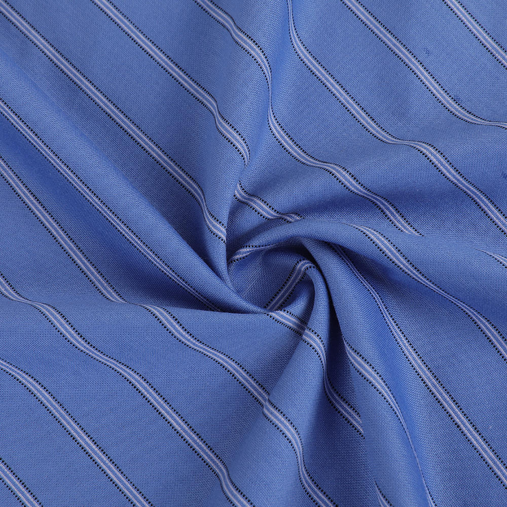 Point-point mudah penjagaan LA bernafas dan selesa kain jacquard shirt kapas-poliester