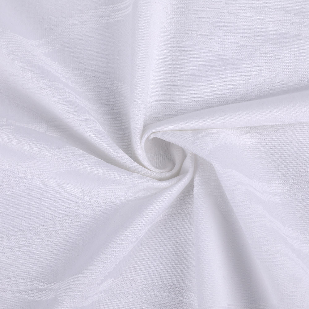 Jacquard Move Circle Luxury Cotton Silk Spandex Fabric Lady Knitted
