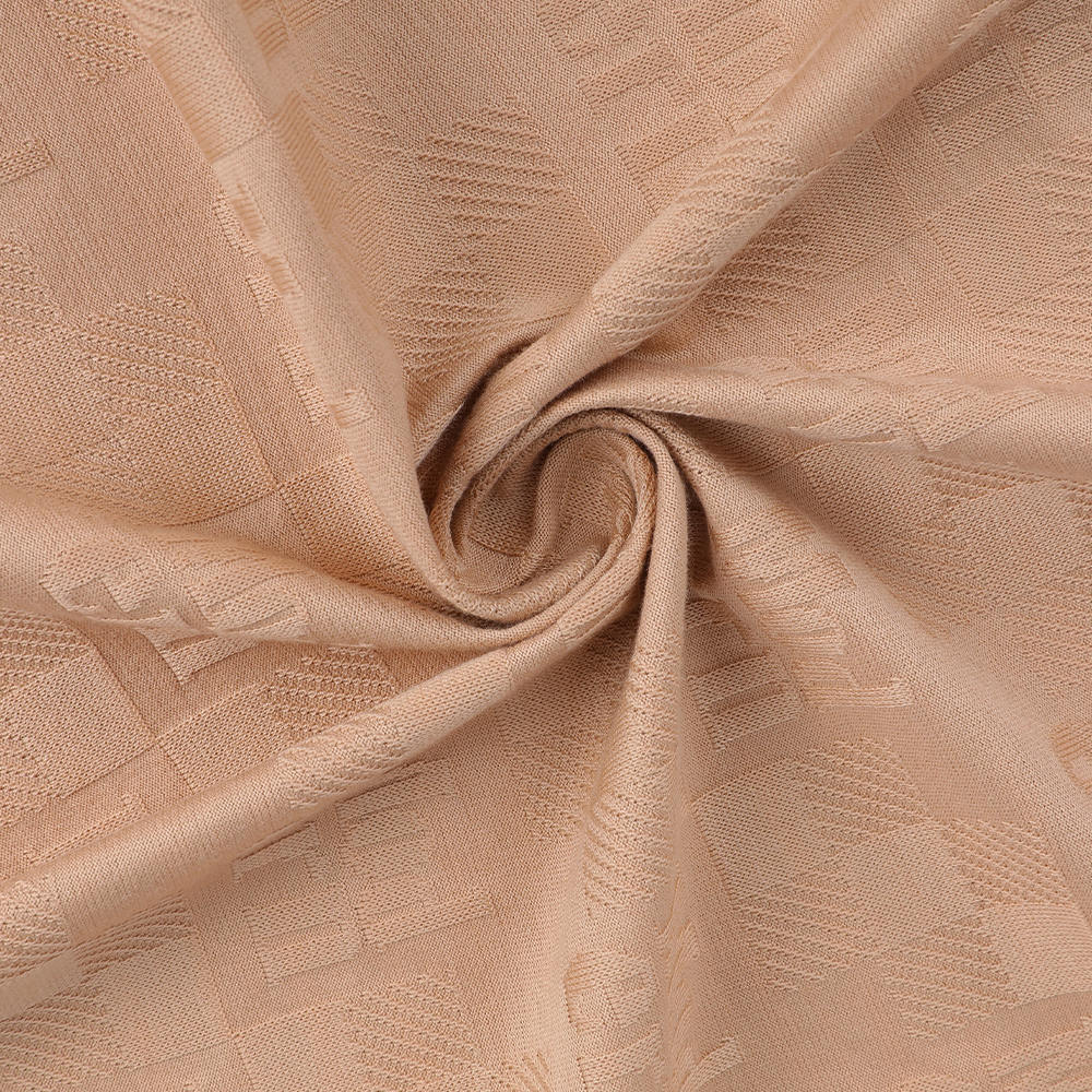 Jacquard yang selesa Jacquard mercerized pemindahan kain rajutan