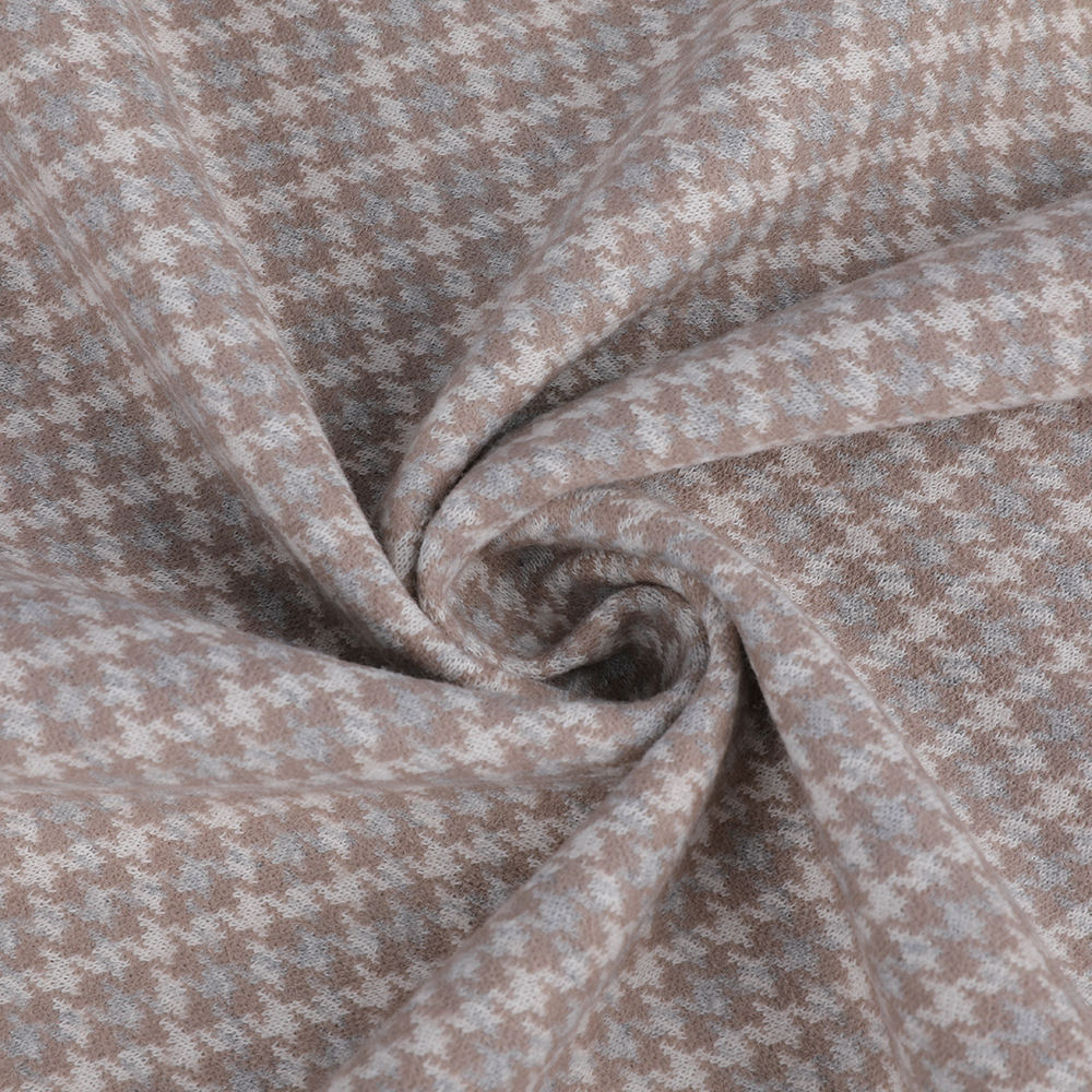 Jacquard double jacquard lembut kain kapas yang mesra kain penyusutan kain